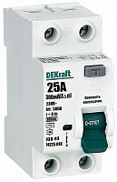 Выключатель дифференциального тока УЗО DeKraft УЗО-03 2п 25А 300мА 6,0кА тип AC  картинка