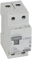 Выключатель дифференциального тока УЗО Legrand RX3 2п 25А 100мА 10,0кА тип AC картинка