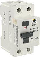 Выключатель дифференциального тока УЗО IEK ARMAT R10N 2п 100А 30мА 10кА тип AC картинка