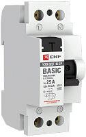 Выключатель дифференциального тока УЗО EKF PROxima ВД-100 2п 25А 30мА 4,5,кА тип AC картинка