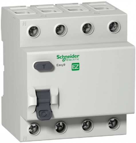 Выключатель дифференциального тока УЗО Schneider Electric Easy9 4п 40А 30мА 4,5кА тип AC  картинка фото 2