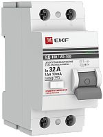 Выключатель дифференциального тока УЗО EKF PROxima ВД-100 2п 32А 10мА 4,5,кА тип AC картинка