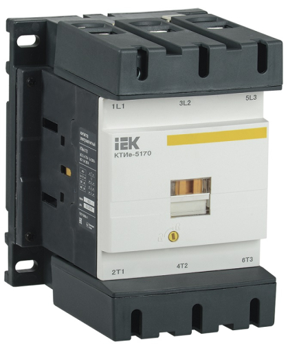 Контактор электромагнитный IEK КТИе-5170 170А 400В тип АС3 картинка