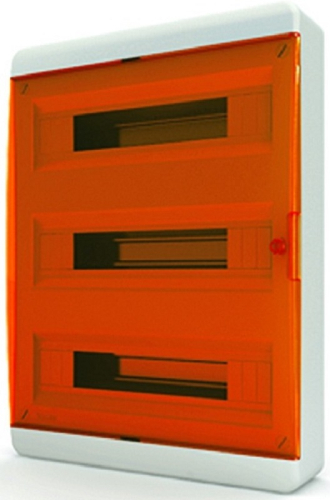 Бокс пластиковый Tekfor ЩРН-П-54 BNO 40-54-1 (535х398х102мм) IP41 оранжевая дверца