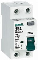 Выключатель дифференциального тока УЗО DeKraft УЗО-03 2п 25А 100мА 6,0кА тип AC  картинка