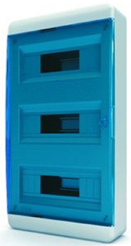 Бокс пластиковый Tekfor ЩРН-П-36 BNS 40-36-1 (535х290х102мм) IP41 синяя дверца