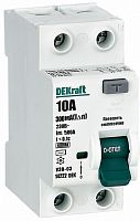 Выключатель дифференциального тока УЗО DeKraft УЗО-03 2п 10А 300мА 6,0кА тип AC картинка