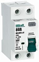 Выключатель дифференциального тока УЗО DeKraft УЗО-03 2п 80А 100мА 6,0кА тип AC  картинка