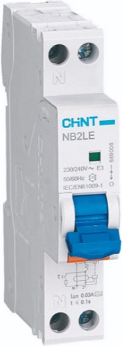 Автомат дифференциального тока АВДТ CHINT NB2LE 1п (1п+N) 6А 30мА 6кА B тип AC картинка