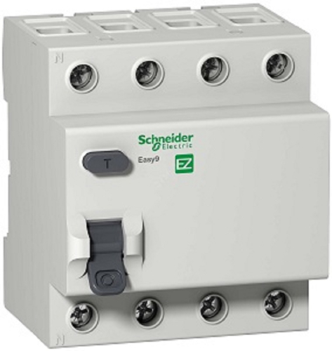 Выключатель дифференциального тока УЗО Schneider Electric Easy9 4п 40А 100мА 4,5кА тип AC  картинка фото 2