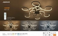 Светильник светодиодный (Люстра) Estares AGAVA 120W R-650-CHROM/OPAL-220-IP20 Estares — купить по цене от 9&nbsp;950 ₽ | ПрофБезопасность