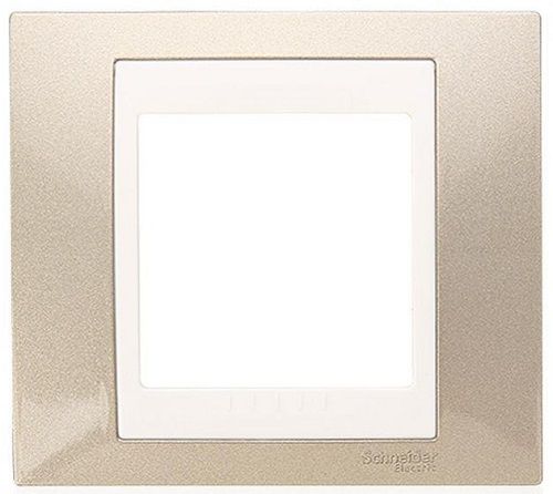 Рамка горизонтальная Schneider Electric Unica Хамелеон 1-м. шампань/белый, Schneider Electric, купить, цена, доставка, безопасность фото 3 Рамка горизонтальная Schneider Electric Unica Хамелеон 1-м. шампань/белый Schneider Electric — купить по цене от 432 ₽ | ПрофБезопасность фото 3
