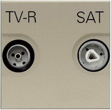 Розетка TV+R+SAT Оконечная без рамки ABB Niessen Zenit 1-м. 2 мод. N2251.7 CV шампань, ABB, купить, цена, доставка, безопасность Розетка TV+R+SAT Оконечная без рамки ABB Niessen Zenit 1-м. 2 мод. N2251.7 CV шампань ABB — купить по цене от 2 588 ₽ | ПрофБезопасность