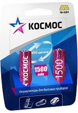 Аккумулятор Космос R6 NI-MN 1500мА.ч BP-2 (блист.2шт) AA, Космос, купить, цена, доставка, безопасность Аккумулятор Космос R6 NI-MN 1500мА.ч BP-2 (блист.2шт) AA Космос — купить по цене от 450 ₽ | ПрофБезопасность
