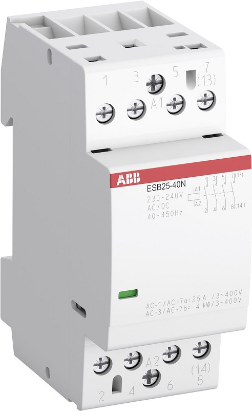 ABB GHER Модульный контактор ESB (24А AC1) катушка 12B AC/DC