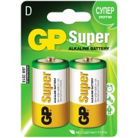 Элемент питания GP LR20 Super Alkaline 13A 2шт (упак) D (батарейка)