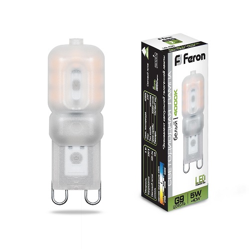 Лампа светодиодная Feron LB-430 JCD Капсула G9 220В 5Вт 420Лм 4000К 16х47мм, Feron, купить, цена, доставка, безопасность Лампа светодиодная Feron LB-430 JCD Капсула G9 220В 5Вт 420Лм 4000К 16х47мм Feron — купить по цене от 150 ₽ | ПрофБезопасность