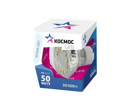 Лампа светодиодная Космос MR16 Софит GU10 220В 5Вт 540Лм 4500К 50х54мм, Космос, купить, цена, доставка, безопасность Лампа светодиодная Космос MR16 Софит GU10 220В 5Вт 540Лм 4500К 50х54мм Космос — купить по цене от 60 ₽ | ПрофБезопасность