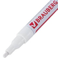 Маркер краска лаковый BRAUBERG 1-2 мм, белый, нитро-основа, алюминиевый корпус, 150869 BRAUBERG — купить по цене от 140 ₽ | ПрофБезопасность