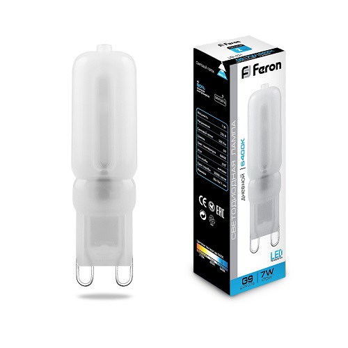 Лампа светодиодная Feron LB-431 JCD Капсула G9 220В 7Вт 540Лм 6400К 16х60мм 25757, Feron, купить, цена, доставка, безопасность Лампа светодиодная Feron LB-431 JCD Капсула G9 220В 7Вт 540Лм 6400К 16х60мм 25757 Feron — купить по цене от 200 ₽ | ПрофБезопасность