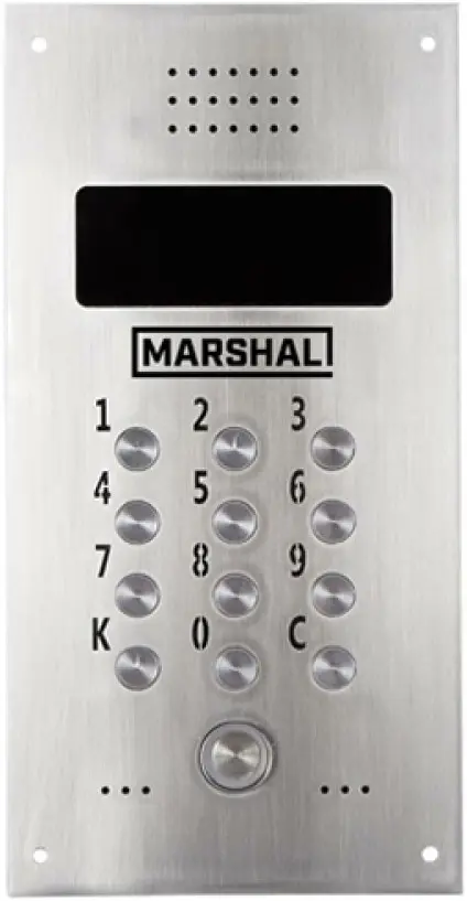 Видеопанель вызывная Marshal CD-7000-TM V-Color-PAL (в. 6_Х) евростандарт