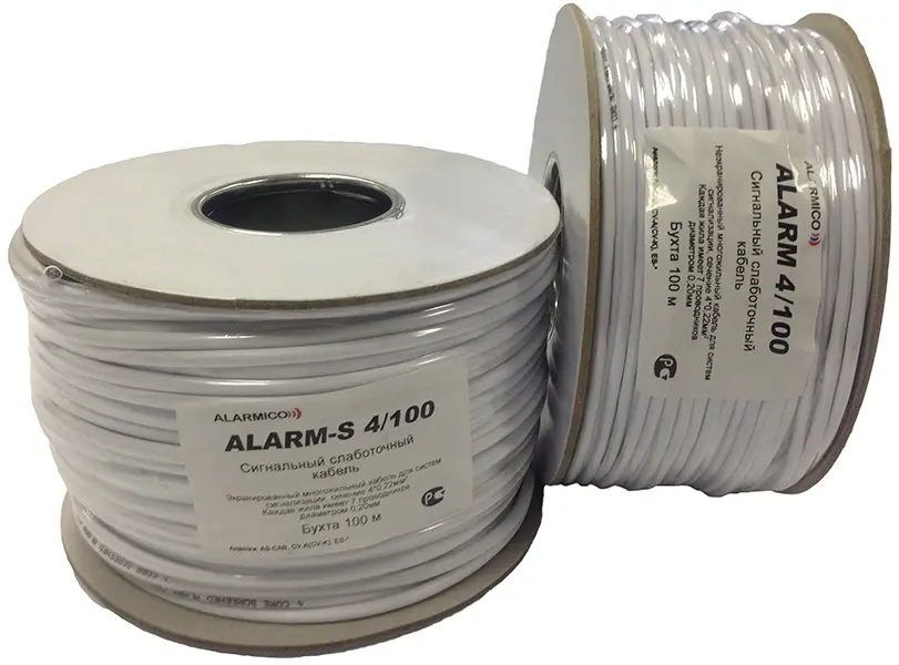 Кабель охранный Alarmico ALARM-S 4х0,2 (100м)