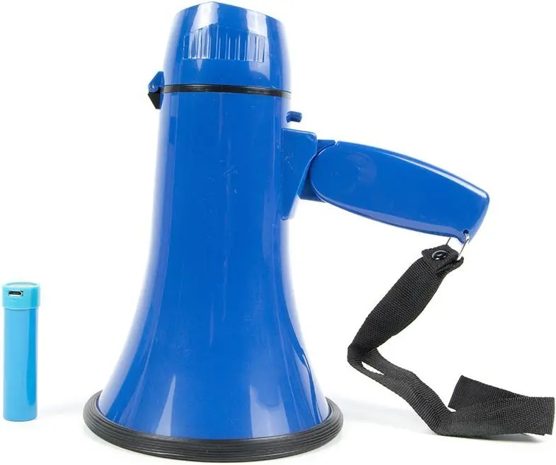 Мегафон ручной TerraSound ЭМ-10А синий