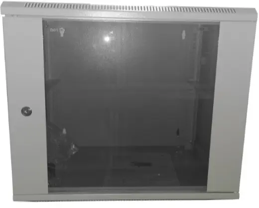 Шкаф настенный 19″ Netko SOLO 9U (540х450х445) серый, собранный