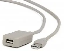 Удлинитель USB Gembird UAE016 4.5м серый картинка