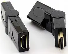 Переходник штекер Rexant HDMI - гнездо HDMI, поворотный картинка