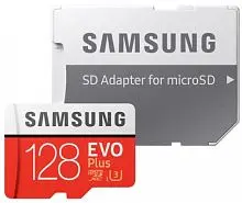 Карта памяти MicroSDXC Samsung EVO Plus 128 Gb (100/60 Mb/s) картинка