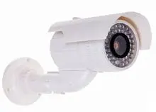Муляж камеры видеонаблюдения уличной Rexant цилиндрический, белый картинка