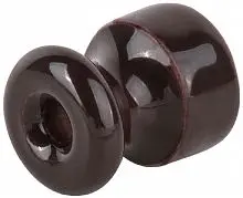 Изолятор керамический для монтажа ретро-проводки Werkel 18x20мм коричневый картинка