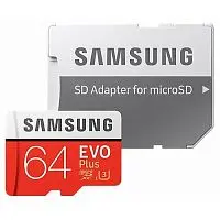 Карта памяти MicroSDXC Samsung EVO Plus2 64 Gb (100/20 Mb/s) картинка