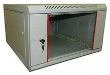 Шкаф настенный Netko WM 6U (570х600х370) 6606.900 серый, разобранный картинка