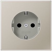 Розетка с заземлением без рамки Jung LS990 metal 1-м. сталь Jung — купить по цене от 4&nbsp;266 ₽ | ПрофБезопасность