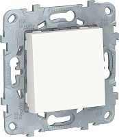 Выключатель кнопочный без рамки Schneider Electric Unica New 1-кл. белый