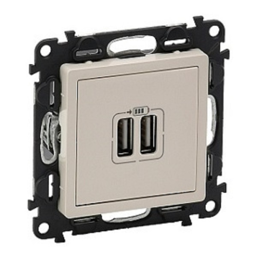 Розетка USB тип A+A без рамки Legrand Valena Life 2-м. 2400мА слоновая кость  Legrand — купить по цене от 4&nbsp;615 ₽ | ПрофБезопасность фото 2
