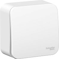 Выключатель кнопочный накладной Systeme Electric Blanca 1-кл. белый