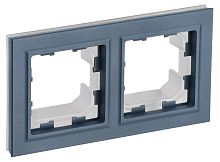 Рамка универсальная IEK Brite РУ-2-БрМ-44 2-м. IP44 маренго