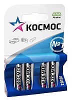 Элемент питания Космос LR03 BP-4 (блист.4 шт) AAA алкалиновая (батарейка)
