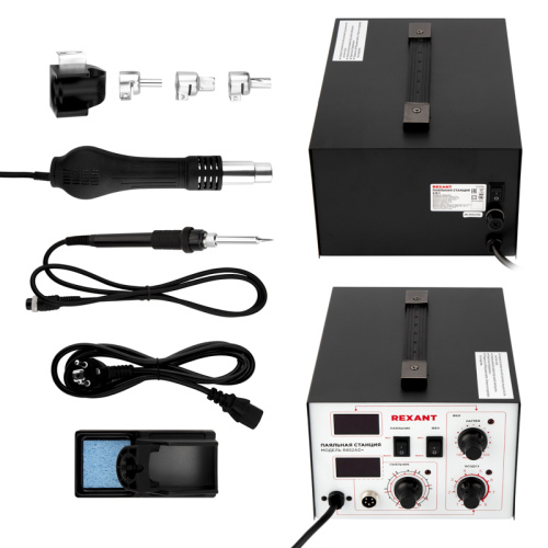 Паяльная станция Rexant R852AD+, 100-500°C, LED дисплей Паяльная станция Rexant R852AD+, 100-500°C, LED дисплей