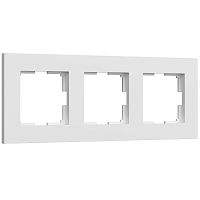 Рамка универсальная Werkel Slab 3-м. белый матовы Werkel — купить по цене от 1&nbsp;150 ₽ | ПрофБезопасность