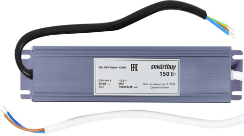 Блок питания для светодиодной ленты Smartbuy SBL-IP67-Driver-150W Smartbuy — купить по цене от 1&nbsp;800 ₽ | ПрофБезопасность