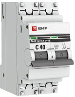 Выключатель автоматический EKF PROxima ВА47-63 2п 40А C 4.5кА