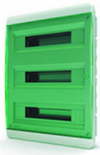 Бокс пластиковый Tekfor ЩРВ-П-54 BVZ 40-54-1 (535х398х102мм) IP41 зеленая дверца