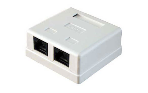Розетка Rexant 2xRJ-45 CAT5e
