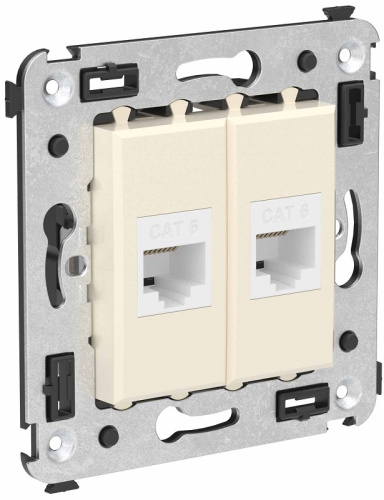 Розетка компьютерная без рамки DKC Avanti 2-м. RJ45+RJ45 6е ванильная дымка, DKC, купить, цена, доставка, безопасность Розетка компьютерная без рамки DKC Avanti 2-м. RJ45+RJ45 6е ванильная дымка DKC — купить по цене от 1 560 ₽ | ПрофБезопасность