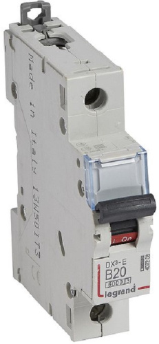 Выключатель автоматический Legrand DX3-E 6000 1п 20А B 10кА