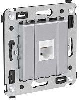 Розетка компьютерная без рамки DKC Avanti 1-м. RJ45 5е закаленная сталь